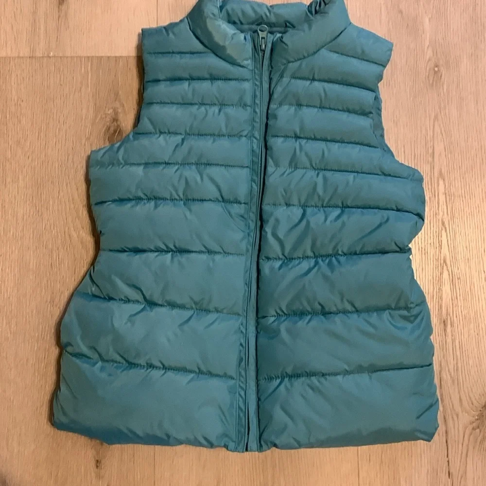 Gap size‎ 8 girls vest blue Puffer zipper